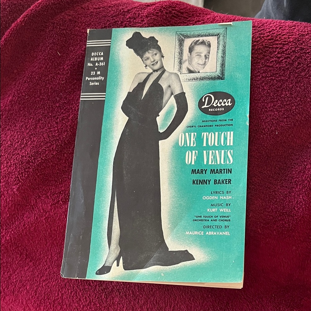 Vintage Album Cover Art one touch of Venus